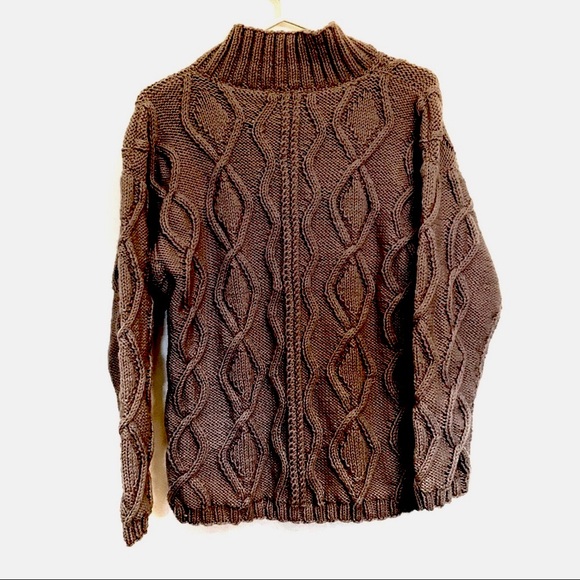 Hand knitted grey sweater - Picture 3 of 3